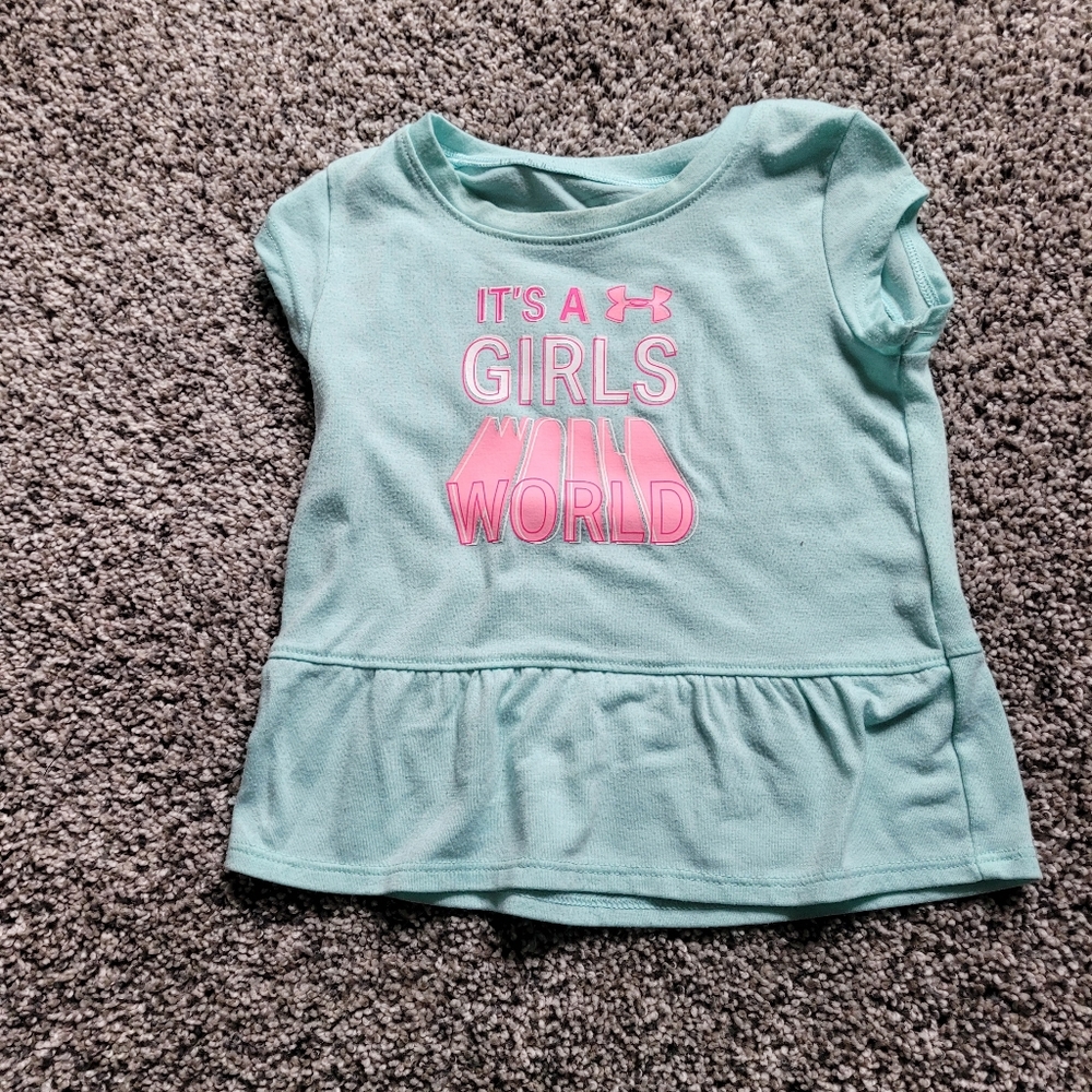 12 month girls under armour shirt